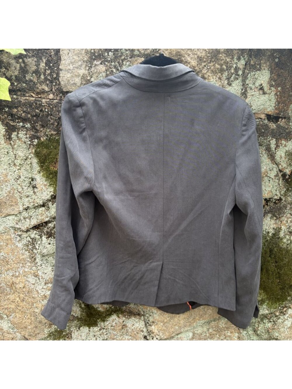 Anthropologie Cartonnier One Button Blazer Size 6 Gray Pockets Preppy Minimalist - Picture 15 of 15